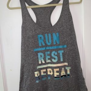 Athletic graphic tank top